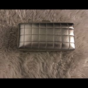 Stitched Evening Clutch with Handle Strap